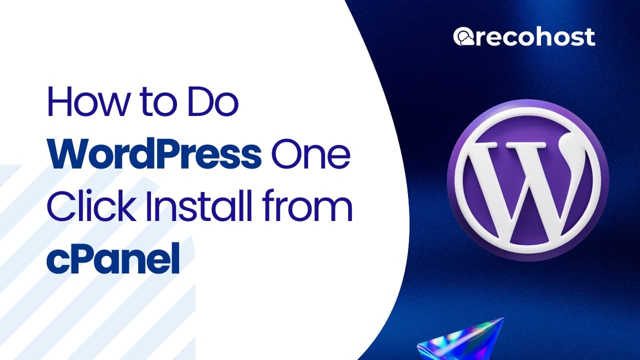 WordPress One Click Install from cPanel – Oreco Host Guide